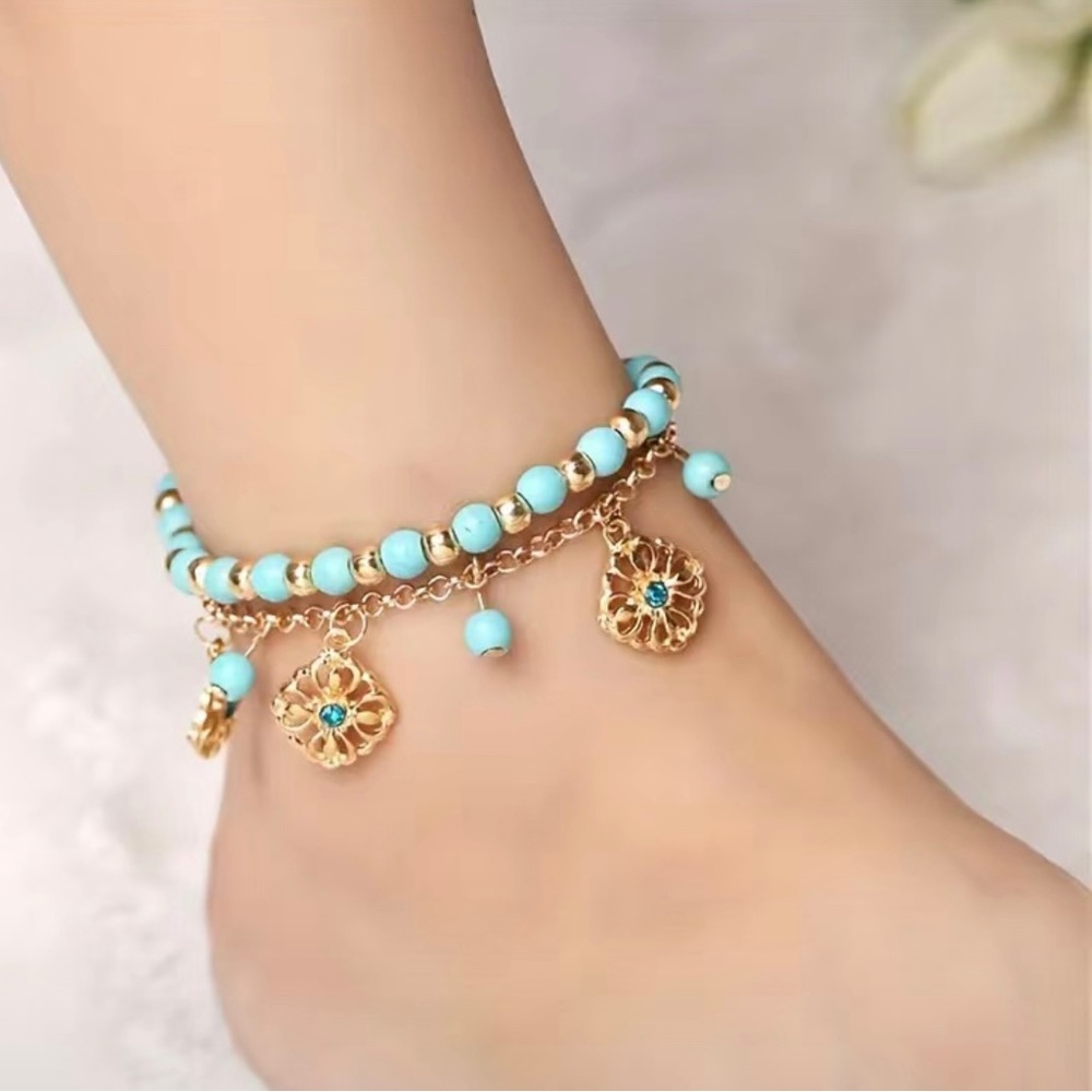 3/$25 2-piece Boho Summer Anklet